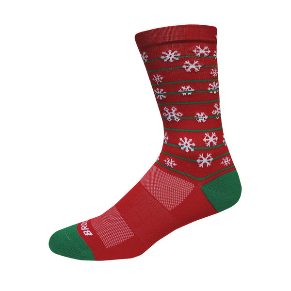 BROOKS Calza Running RUN MERRY KNIT IN CREW SOCK (Edizione Limitata Natale) (Unisex)