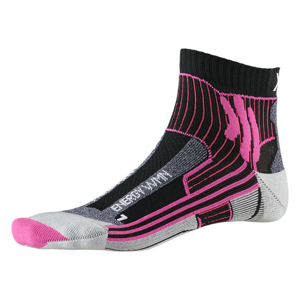 X-BIONIC / X-SOCKS Calze Running MARATHON ENERGY WMN SOCKS 4.0 (Opal Black/Flamingo Pink) [W]