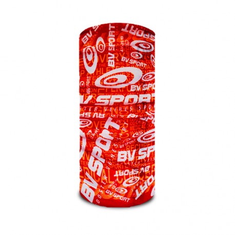 BV SPORT Bandana Tubolare / Scaldacollo / Buff (Rosso/Bianco)