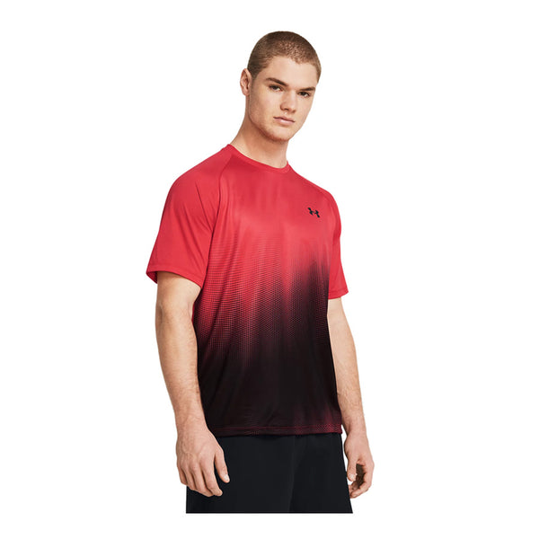 UNDER ARMOUR Maglia Manica Corta TECH™ FADE SS TEE (col.814 / Red Solstice & Black)