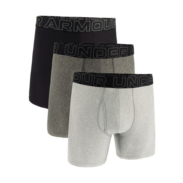 UNDER ARMOUR Tech™ Solid 6'' BoxerJock [CONFEZIONE TRIPLA - RISPARMI 36€] (Nero/Grigi)(Copia)