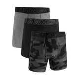 UNDER ARMOUR Tech™ Printed 6'' BoxerJock [CONFEZIONE TRIPLA - RISPARMI 36€] (Nero/Grigi/Camo)