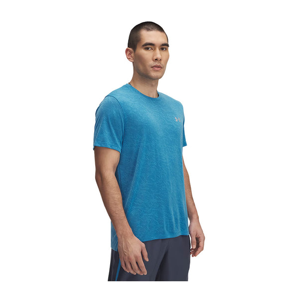 UNDER ARMOUR Maglia Manica Corta UA LAUNCH CAMO SHORTSLEEVE (col.452 / Ether Blue)