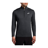 BROOKS Maglia Manica Lunga DASH 1/2 ZIP 2.0 (col.090 / Heather Black)