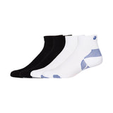 ASICS Calza CUSHION RUN QUARTER SOCK 2PPK (Black/White) [2 PAIA]