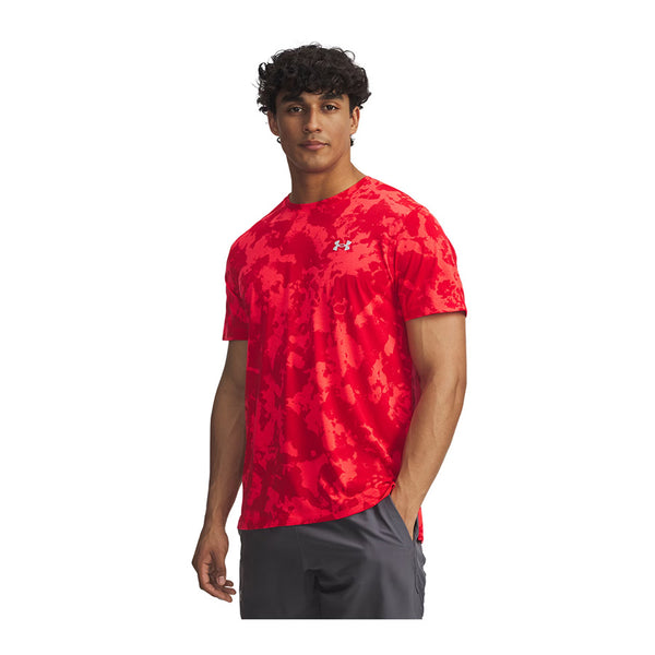 UNDER ARMOUR Maglia Manica Corta UA LAUNCH PRINTED SS TEE (col.713 / Racer Red)