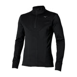 MIZUNO Maglia Manica Lunga ACTIVE WARMALITE 1/2 ZIP LONG SLEEVE TOP (col.09 / Nero)