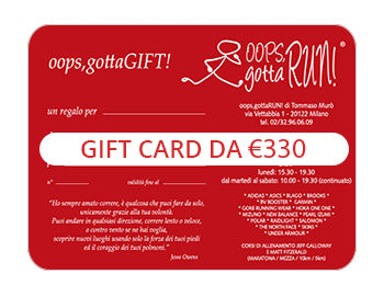 GIFT CARD da €300 (+30€ OMAGGIO)